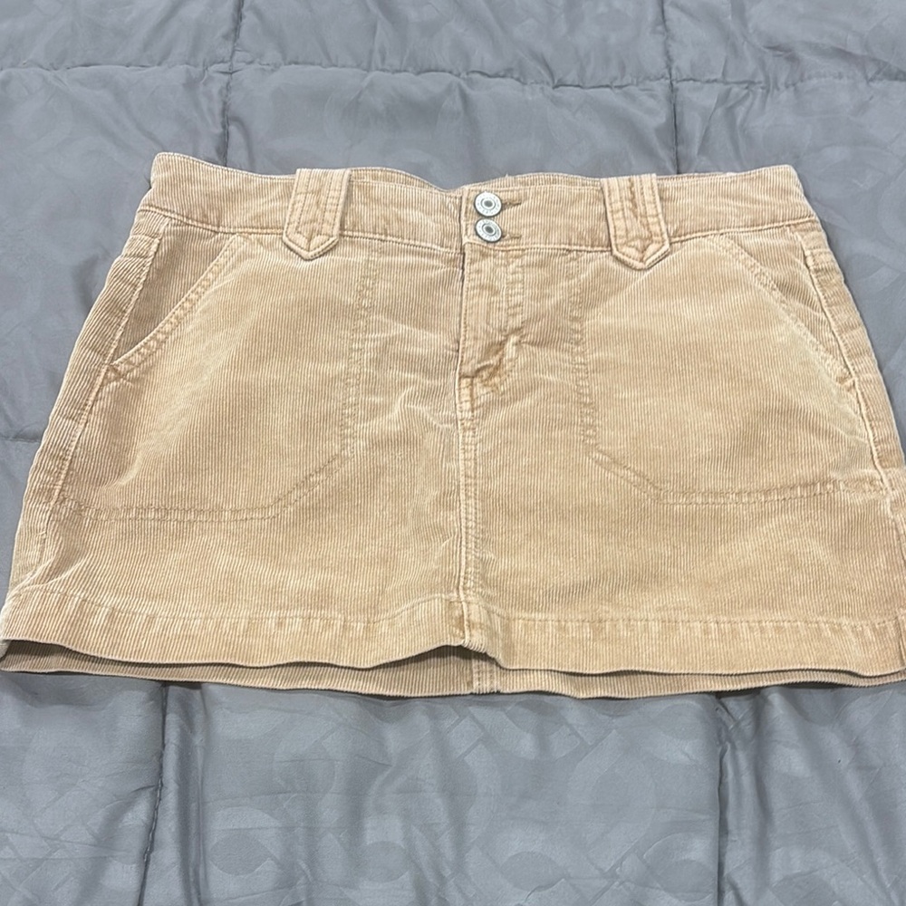 American Eagle Outfitters Tan Cargo Mini Skirt
